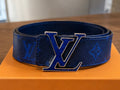 Louis Vuitton Blue Monogram LV Initiales Belt